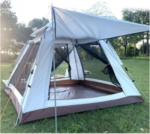 NIEH Camping Pod 4 People Three Seconds to Open, Family Camping Tent Light and Stable Ramble Tent for Family Camping,Hiking Party