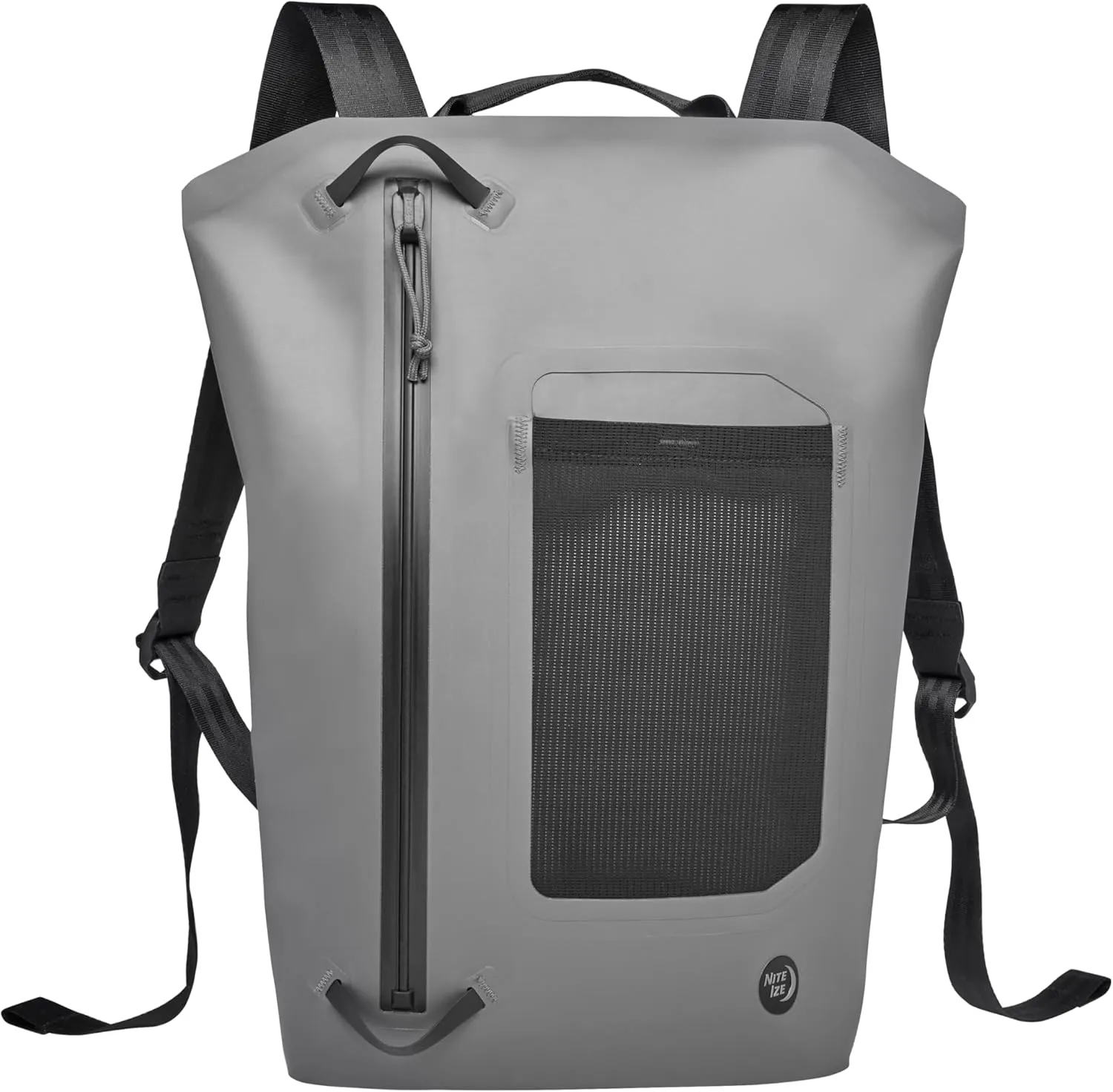 Nite Ize RunOff Waterproof 12L Backpack - IP67-Rated Backpack - Lightweight Travel Bag with TRU Zip Technology - Outdoor Gear with Attachment Points, Adjustable Shoulder Straps & Mesh Pockets