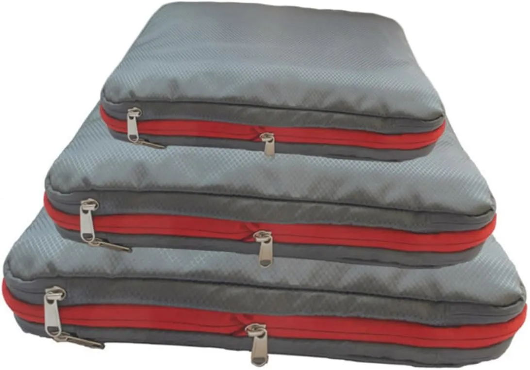 Nylon Travel Compression Bag Double Luggage Organiser Sealed Storage Bag