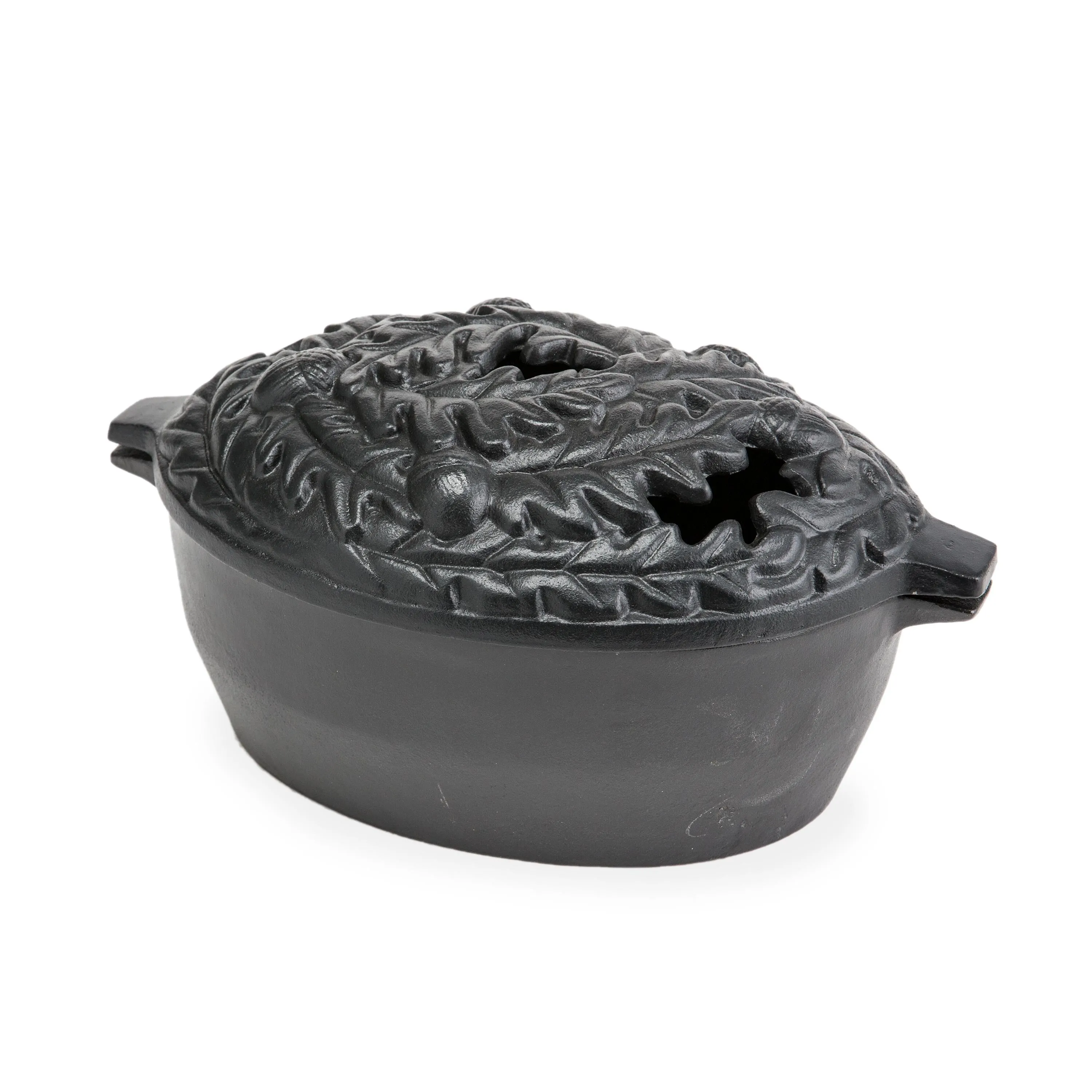 Oak Leaf Cast Iron Wood Stove Steamer