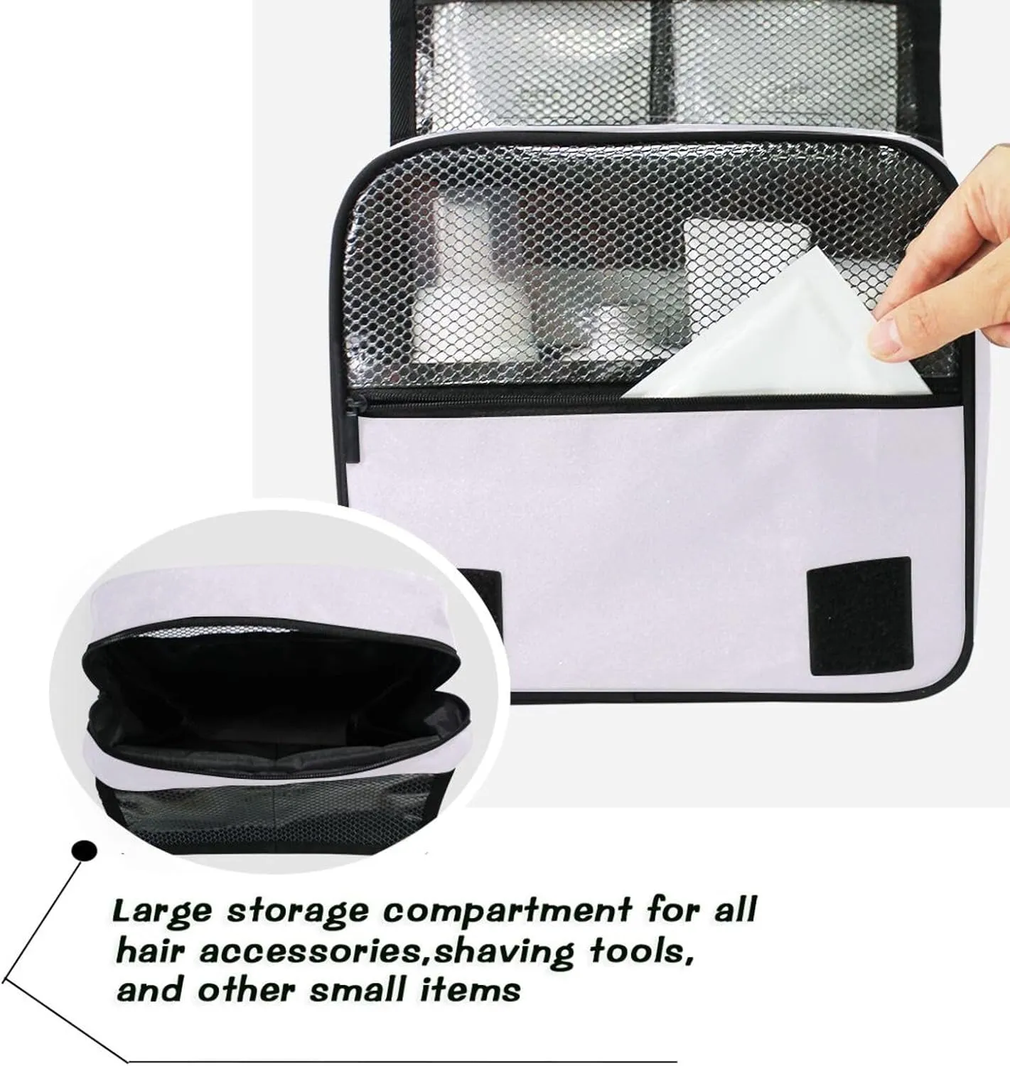 ODAWA Magnolia Toiletry Bag Large Capacity Makeup Organizer Cosmetic Travel Toiletry Organizer for Women