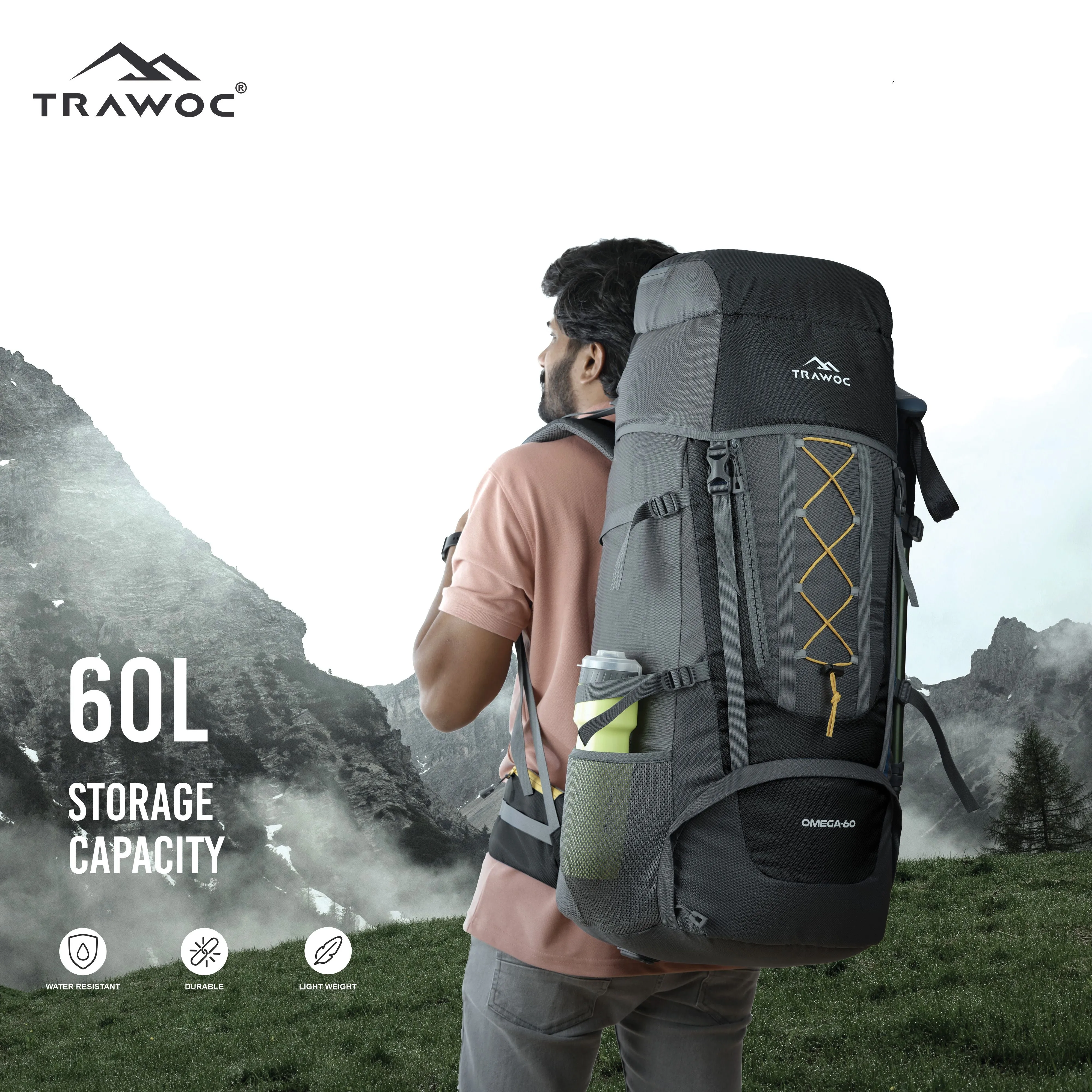 OMEGA-60 Rucksack - Black