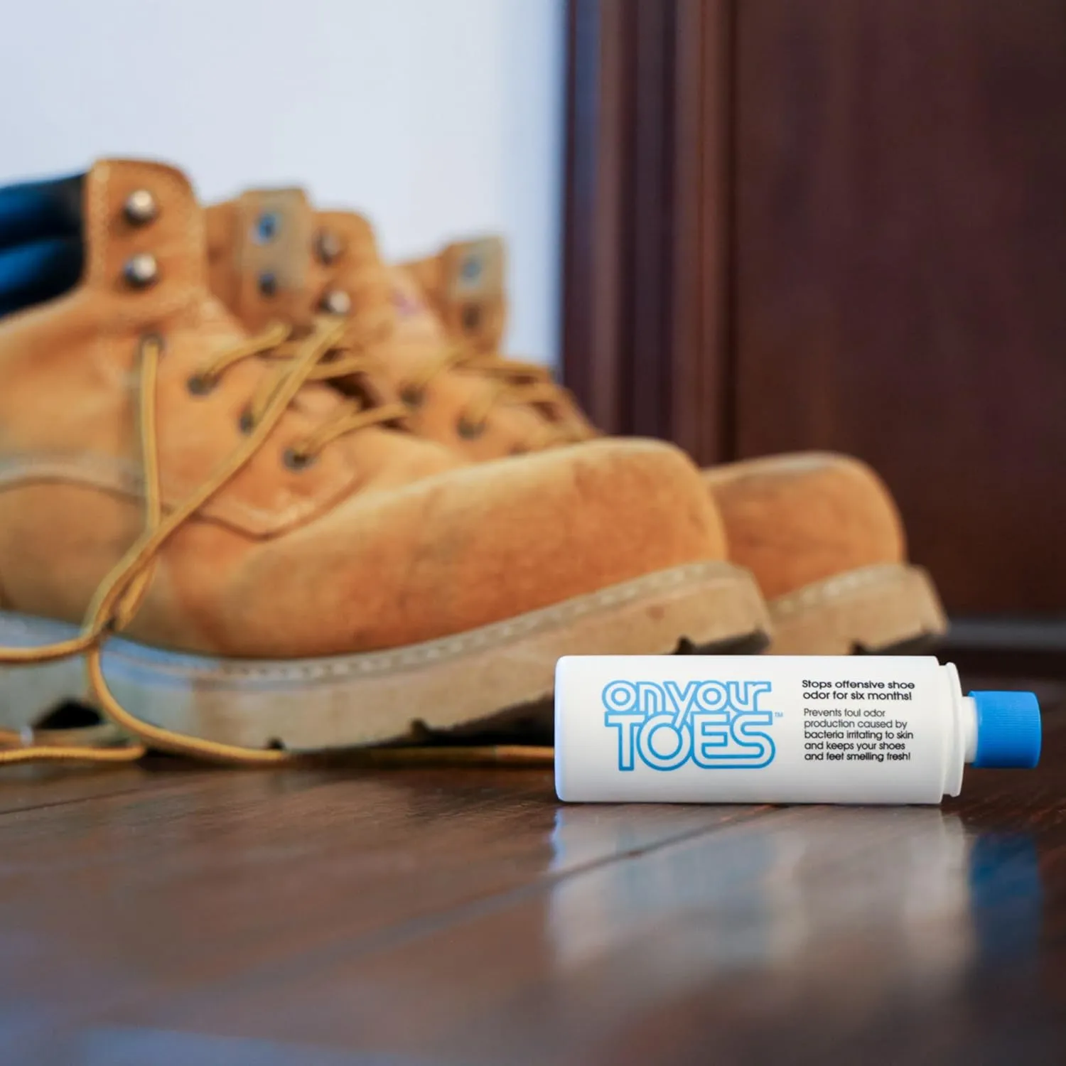 On Your Toes Foot Powder for Smelly Feet - Natural, Long-Lasting Shoe Powder, Odor Control for Stinky Feet - Fast-Acting Shoe Deodorizer