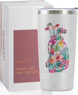Onebttl Golf Gifts for Women - Funny 20oz Tumbler for Mothers Day, Birthdays or Golf Lovers - Skinny, Bag