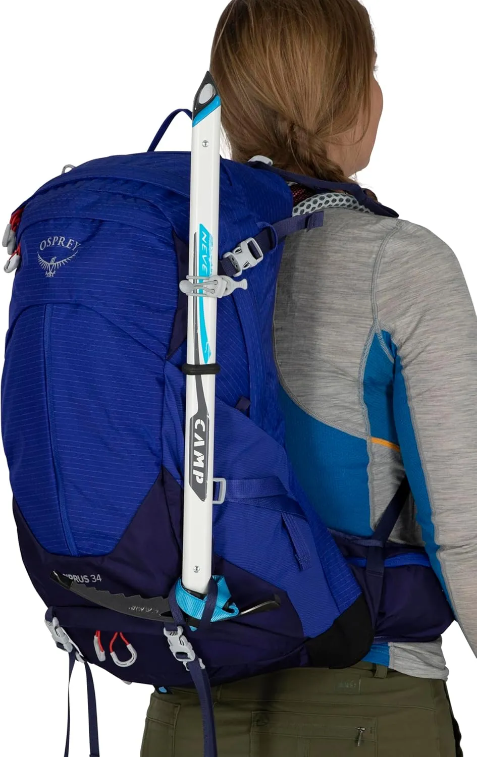Osprey Sirrus 34L Women's Hiking Backpack, Elderberry Purple/Chiru Tan