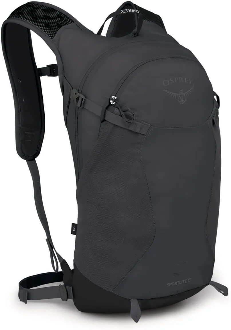 Osprey Sportlite 15L Unisex Hiking Backpack, Dark Charcoal Grey
