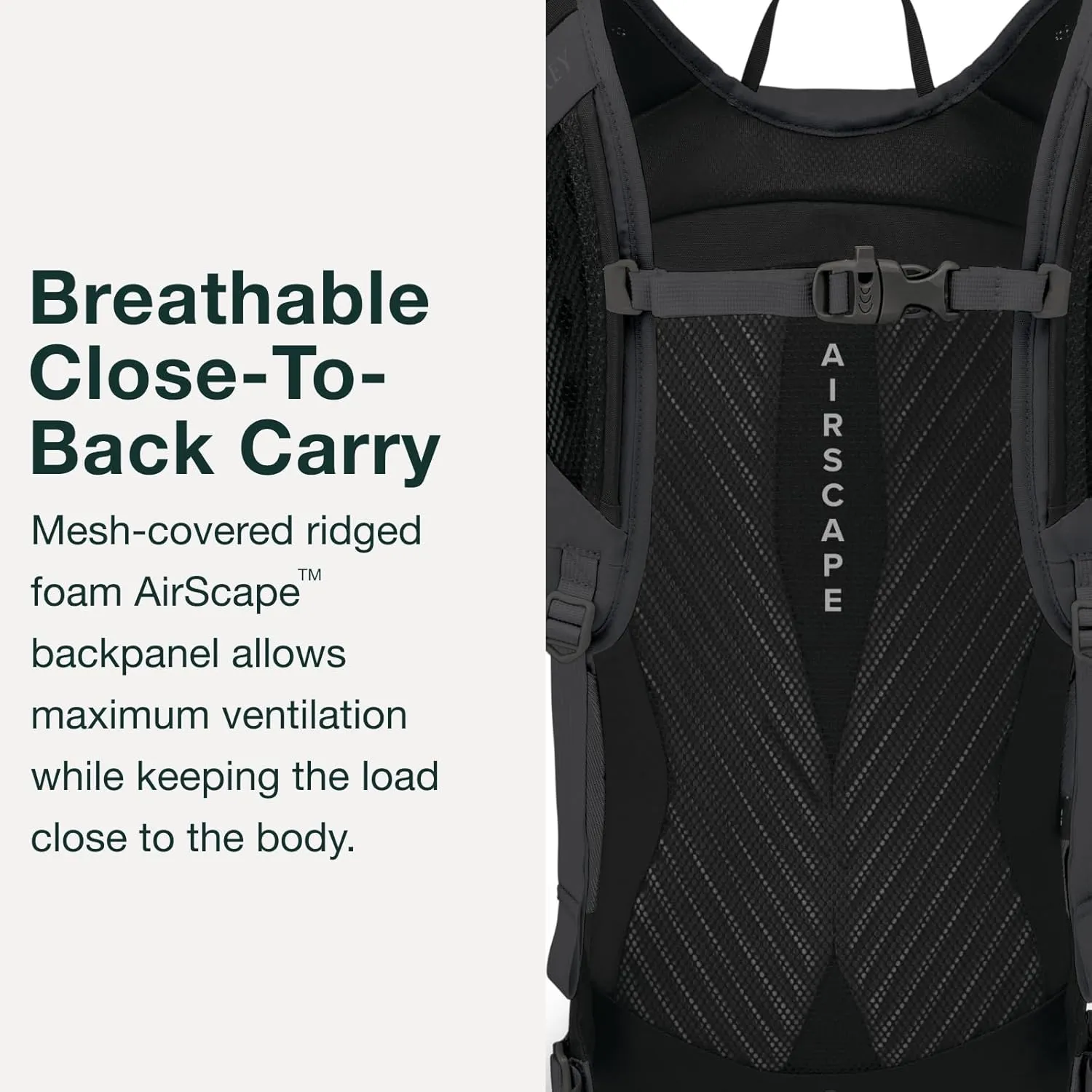 Osprey Sportlite 15L Unisex Hiking Backpack, Dark Charcoal Grey