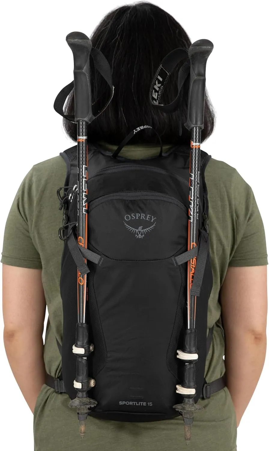 Osprey Sportlite 15L Unisex Hiking Backpack, Dark Charcoal Grey