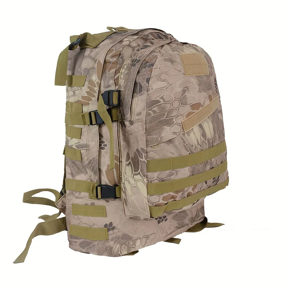 Outdoor Camouflage Python Print Backpack | Multicolor