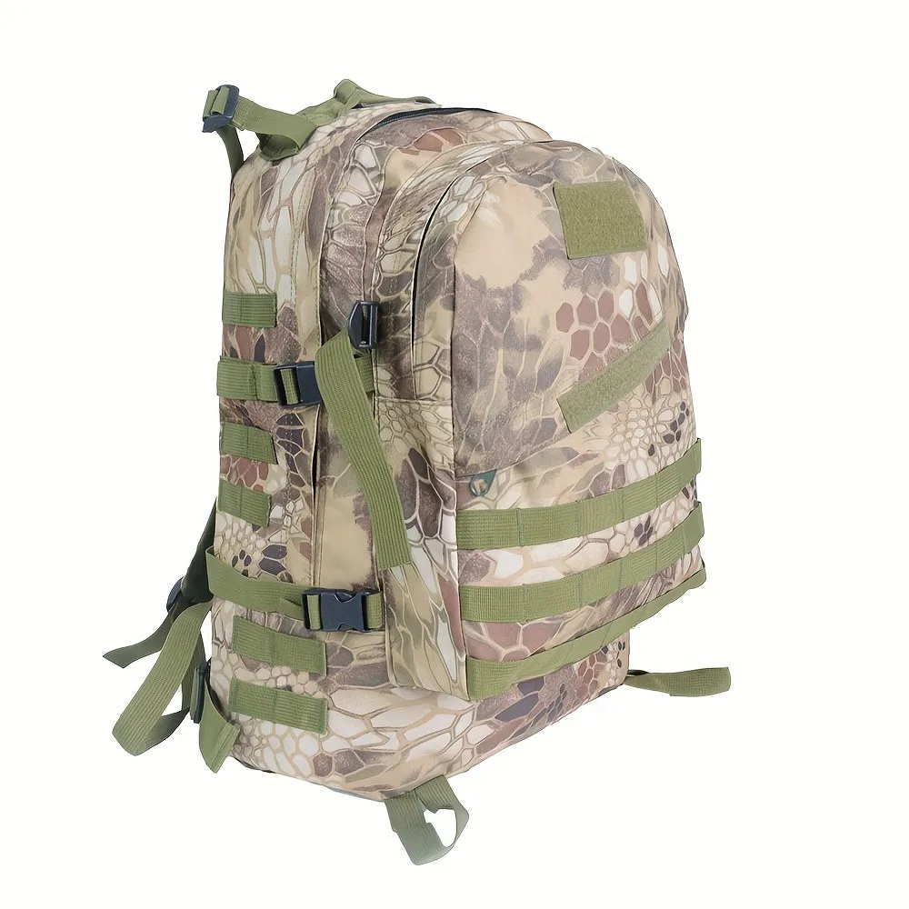 Outdoor Camouflage Python Print Backpack | Multicolor