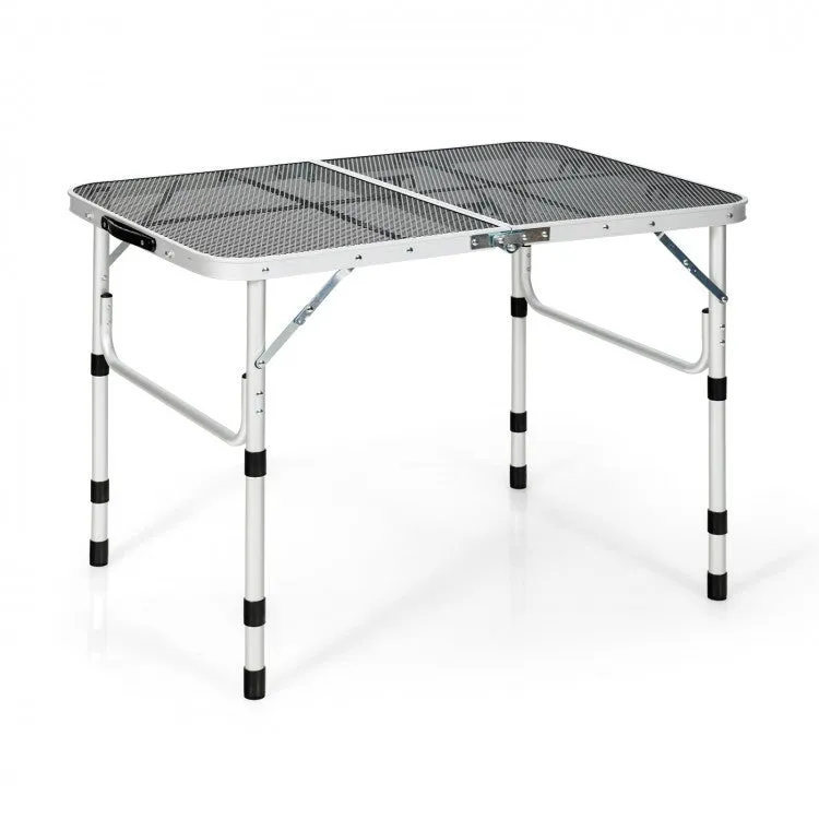 Outdoor Camping Folding BBQ Table, Easy to Assemble and Portable