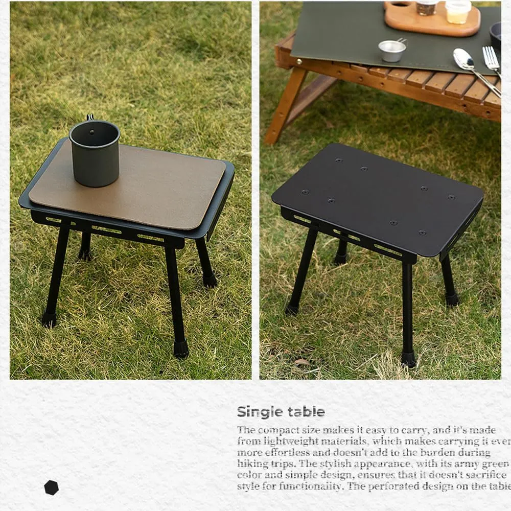 Outdoor Camping Portable Foldable Table Compact Detachable Teapoy Aluminum Alloy Fishing Stool Garden Picnic st Stool