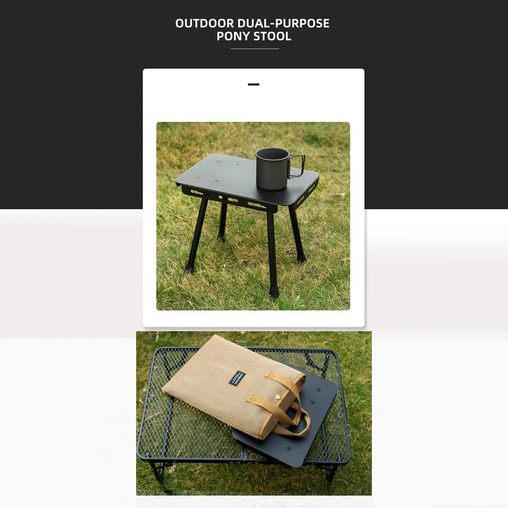 Outdoor Camping Portable Foldable Table Compact Detachable Teapoy Aluminum Alloy Fishing Stool Garden Picnic st Stool