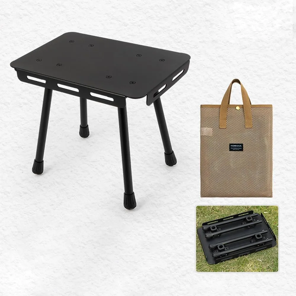 Outdoor Camping Portable Foldable Table Compact Detachable Teapoy Aluminum Alloy Fishing Stool Garden Picnic st Stool