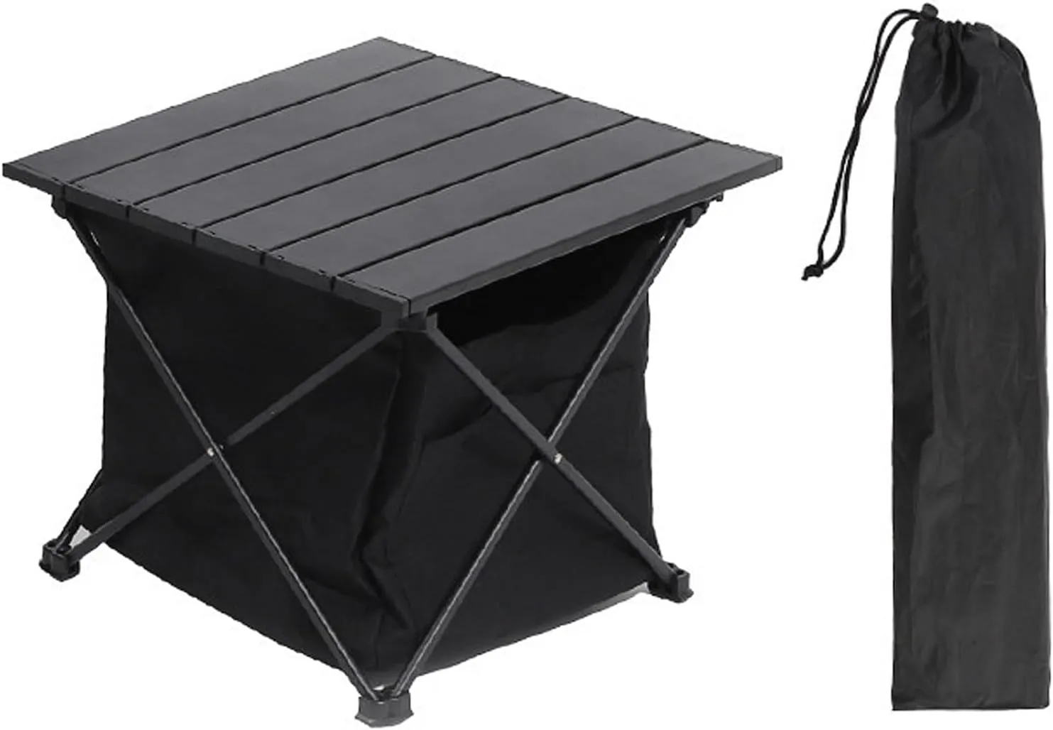 Outdoor Camping Portable Folding Table Carry Bag Ultra Light Aluminum Top Beach for Sand Carrying Picnic BBQ Cooking Festival Hiking Mesh Storage Backyard