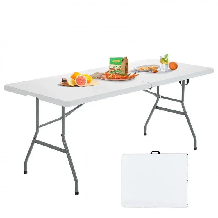 Outdoor Camping Portable White Folding Picnic Table