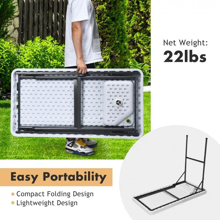 Outdoor Folding Camping Table with Faucet Sprayer - Suitable for Camping, Fishing, and Hiking