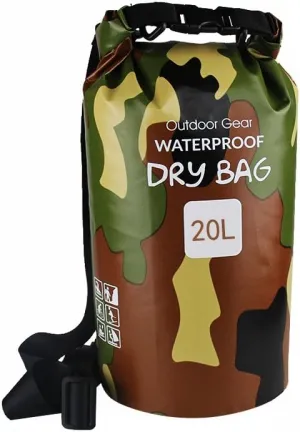 Outdoor Sports Dry Bag Sack, Waterproof 20L/25L/30L Heavy-Duty 500D Rollup Storage Pouch for Kayaking Boating Rafting Fishing Camping Swimming Canoeing Snowboarding