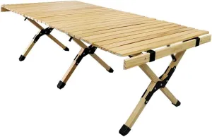 Outdoor Table Camping Self-Driving Car Folding Table Camping Barbecue Self Driving Picnic Table, Light Grey