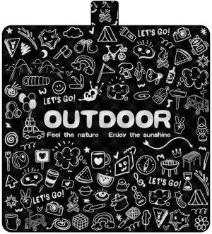 Outdoor Waterproof Camping Floor Mat Thicken Picnic Mat Wear-sistant Pongee Ground Mat Multifunctional -proof Ground Mat for Hiking