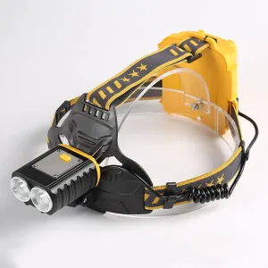 Outdoor Waterproof LED Glare Headlamp,Head Mounted Flashlight,Long-Range Searchlight,for Hiking, Fishing,Climbing,Night Construction