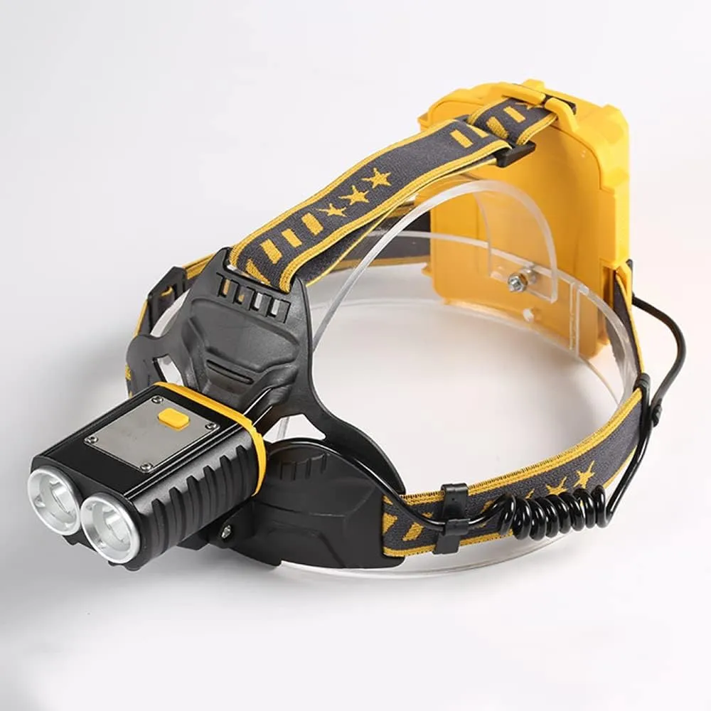Outdoor Waterproof LED Glare Headlamp,Head Mounted Flashlight,Long-Range Searchlight,for Hiking, Fishing,Climbing,Night Construction