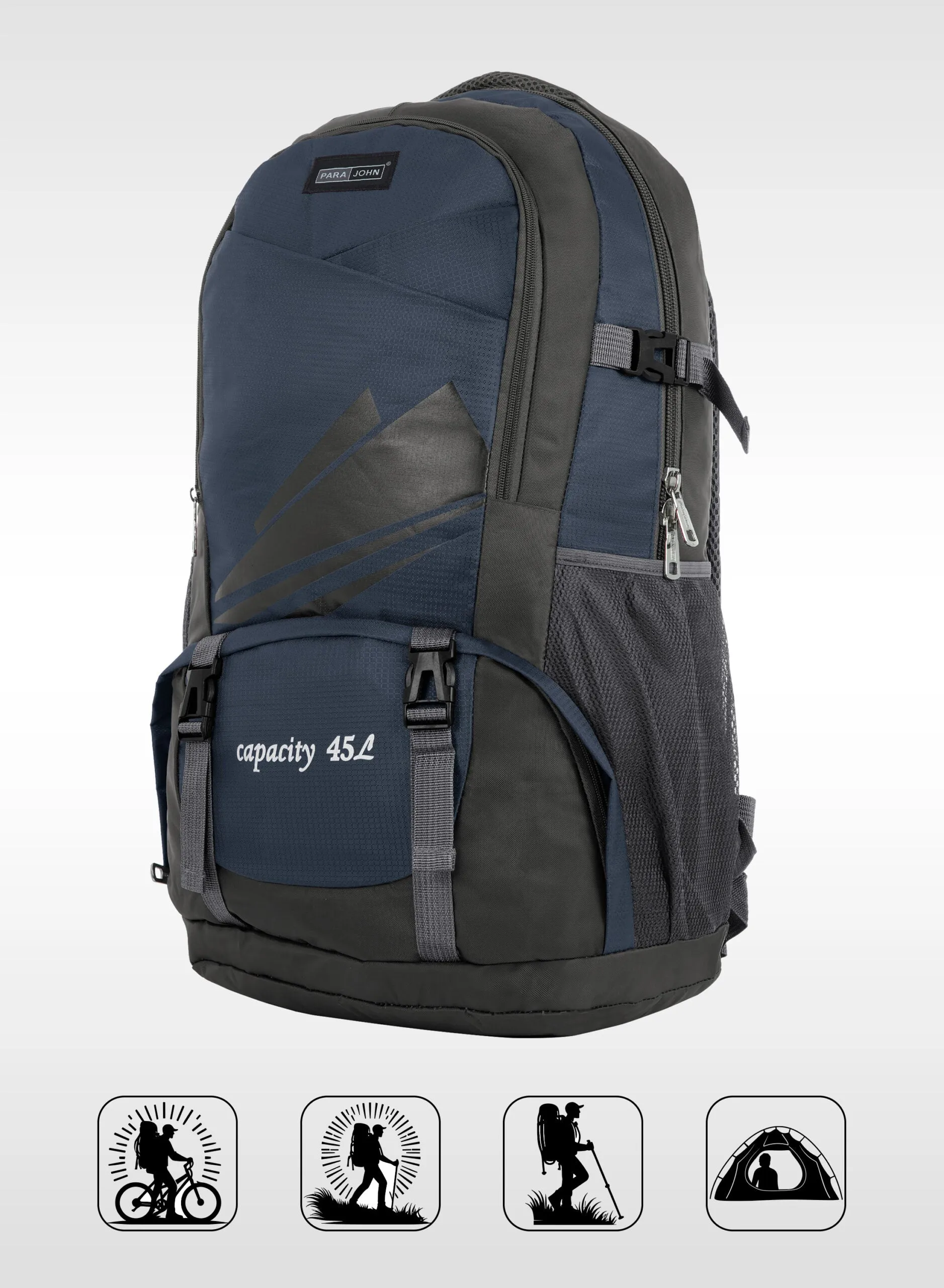 Para John Mountain Backpack - Rugged and Versatile -  BLUE
