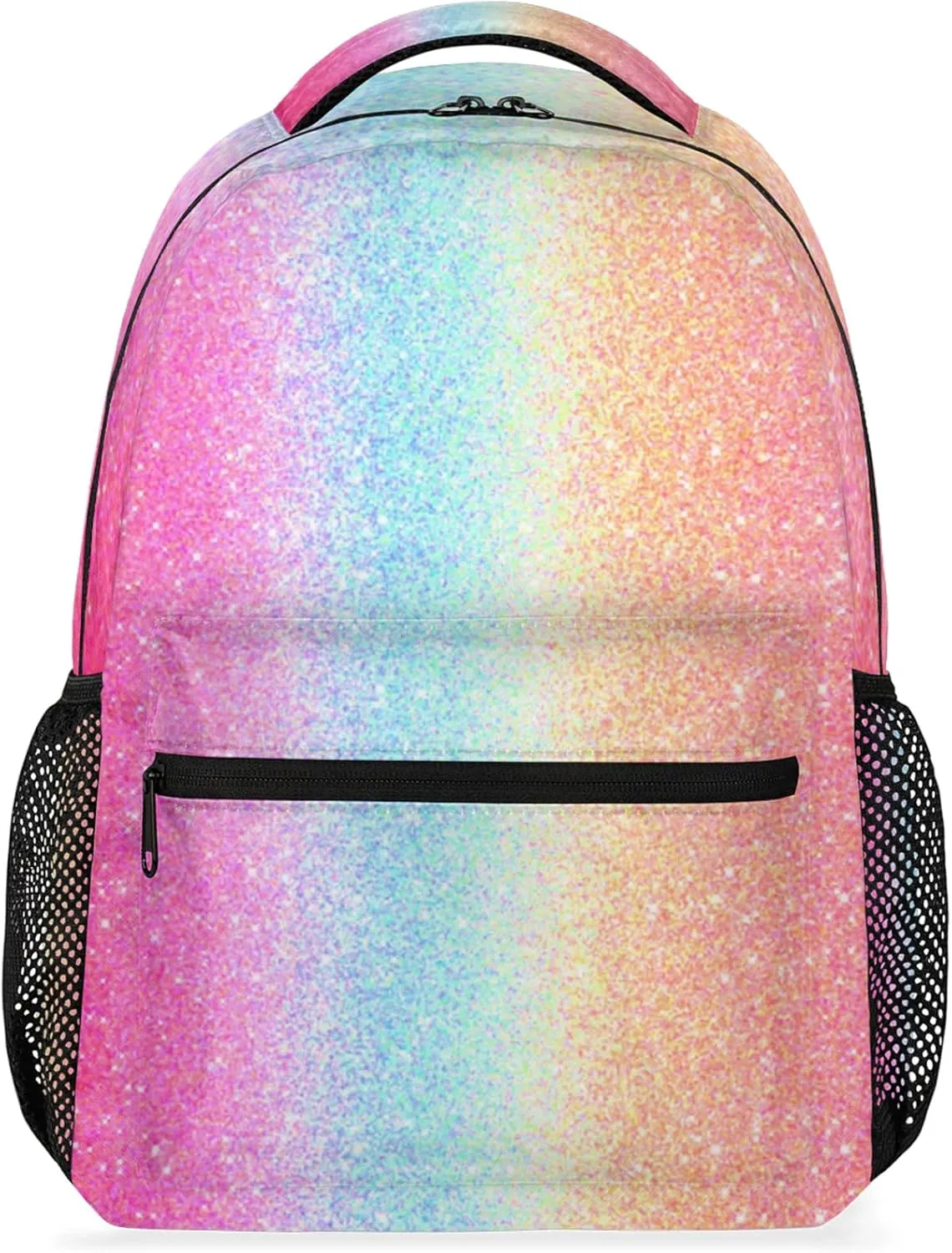 Pardick Backpacks for Girls Boys, Glitter Travel Laptop Back Pack Waterproof School Bookbags for Teens Kids Backpack with Multiple Pocket