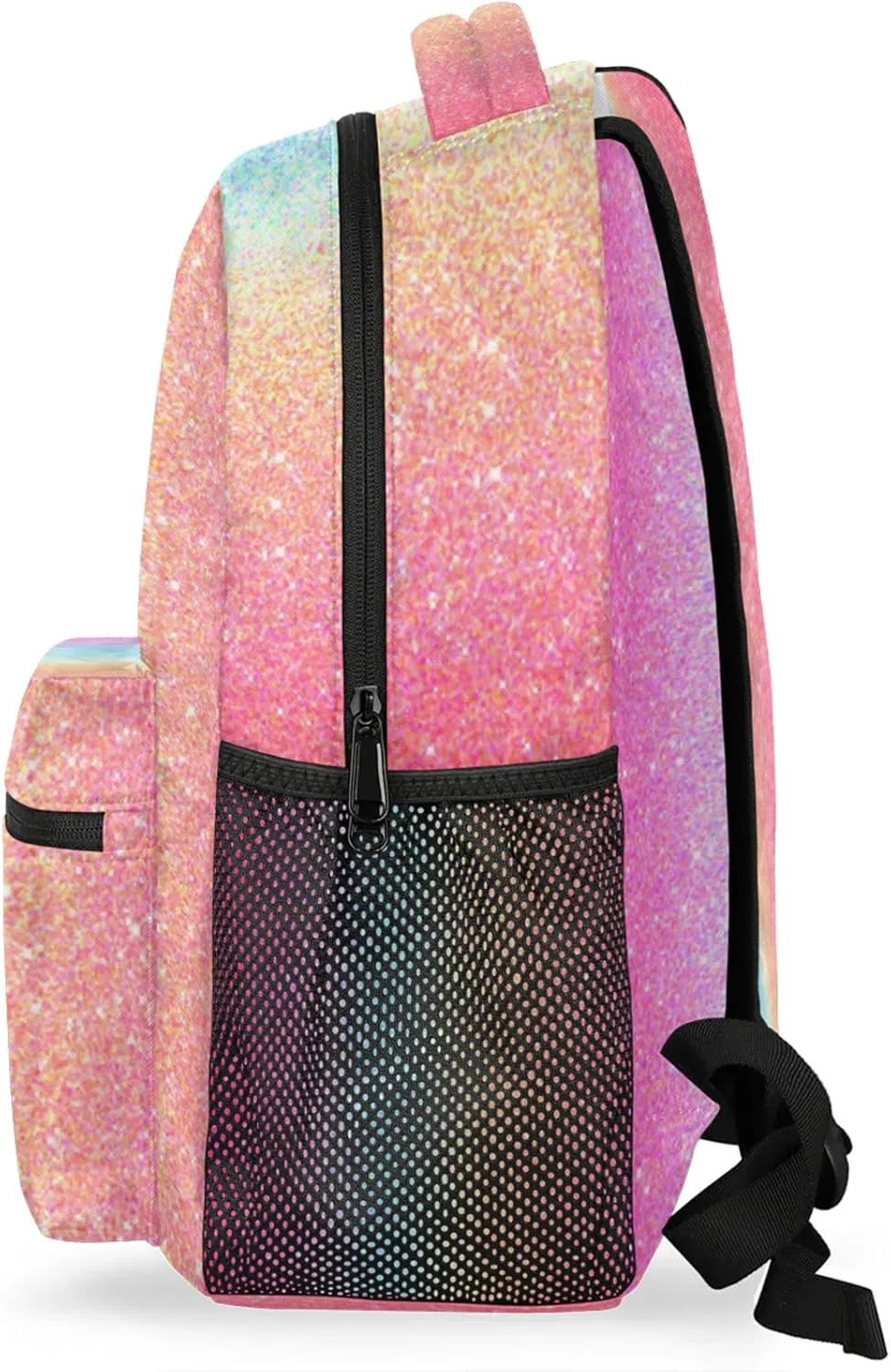 Pardick Backpacks for Girls Boys, Glitter Travel Laptop Back Pack Waterproof School Bookbags for Teens Kids Backpack with Multiple Pocket