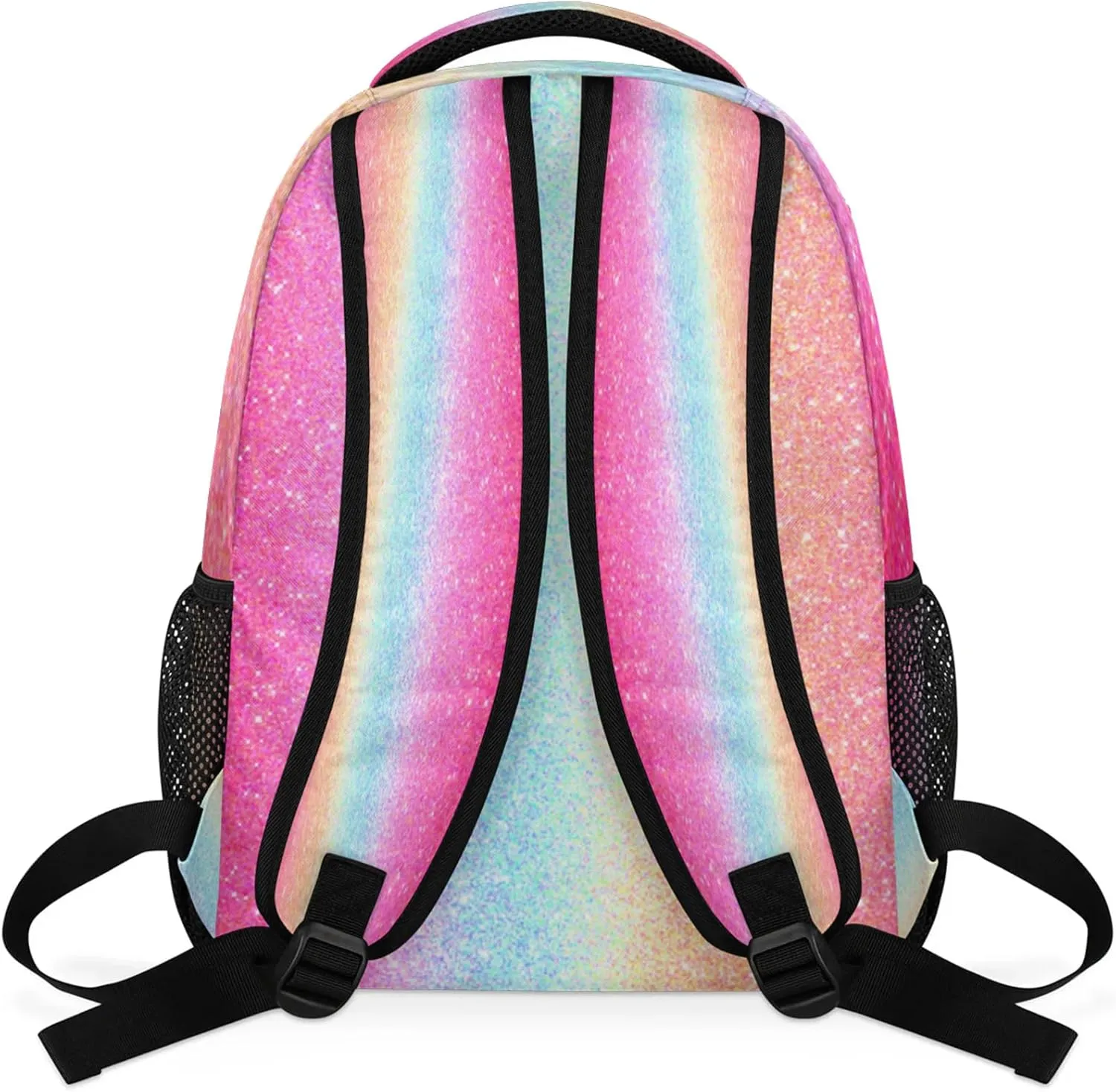 Pardick Backpacks for Girls Boys, Glitter Travel Laptop Back Pack Waterproof School Bookbags for Teens Kids Backpack with Multiple Pocket