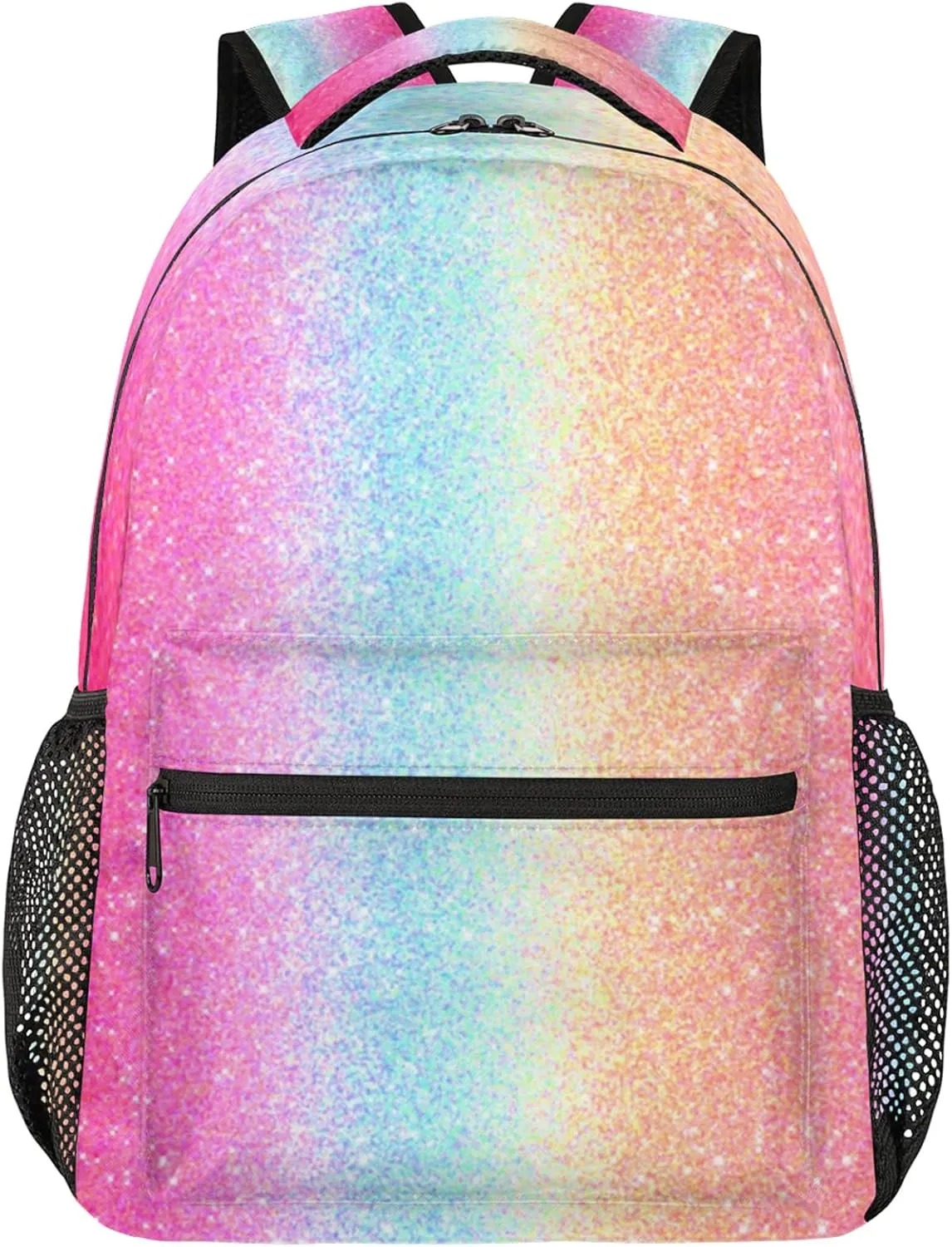 Pardick Backpacks for Girls Boys, Glitter Travel Laptop Back Pack Waterproof School Bookbags for Teens Kids Backpack with Multiple Pocket