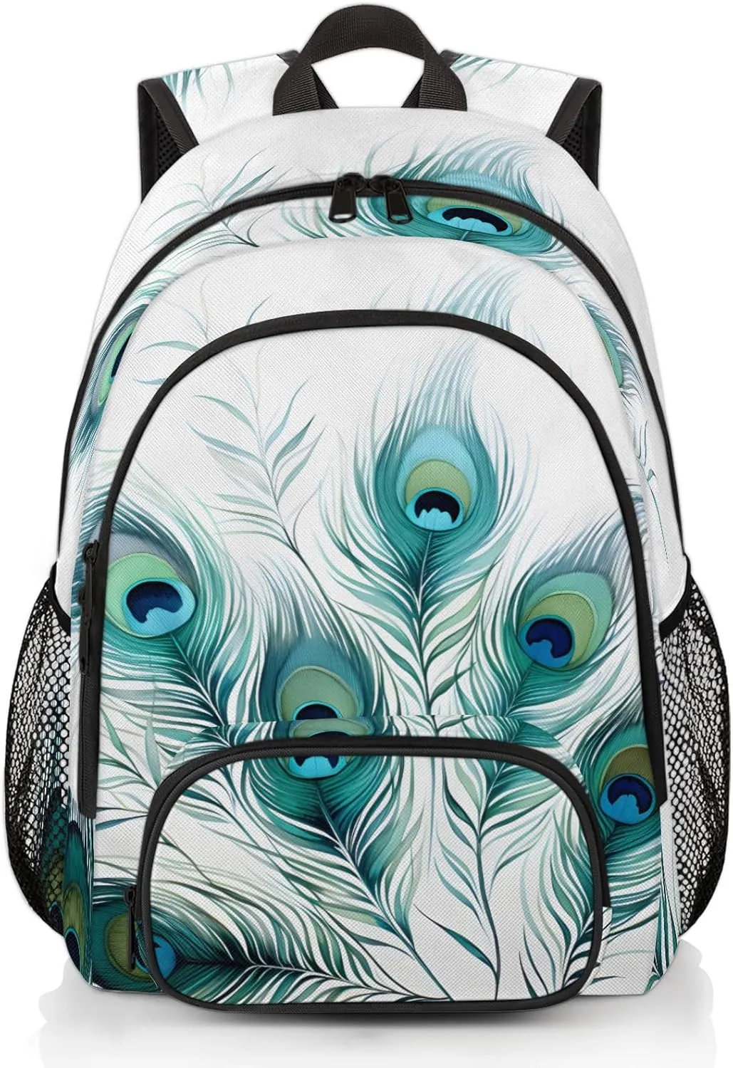 Peacock Carry on Travel Backpack for Women Men Water resistant Lightweight Rucksack Backpack for Weekender Casual Work Hiking Animal Peacock