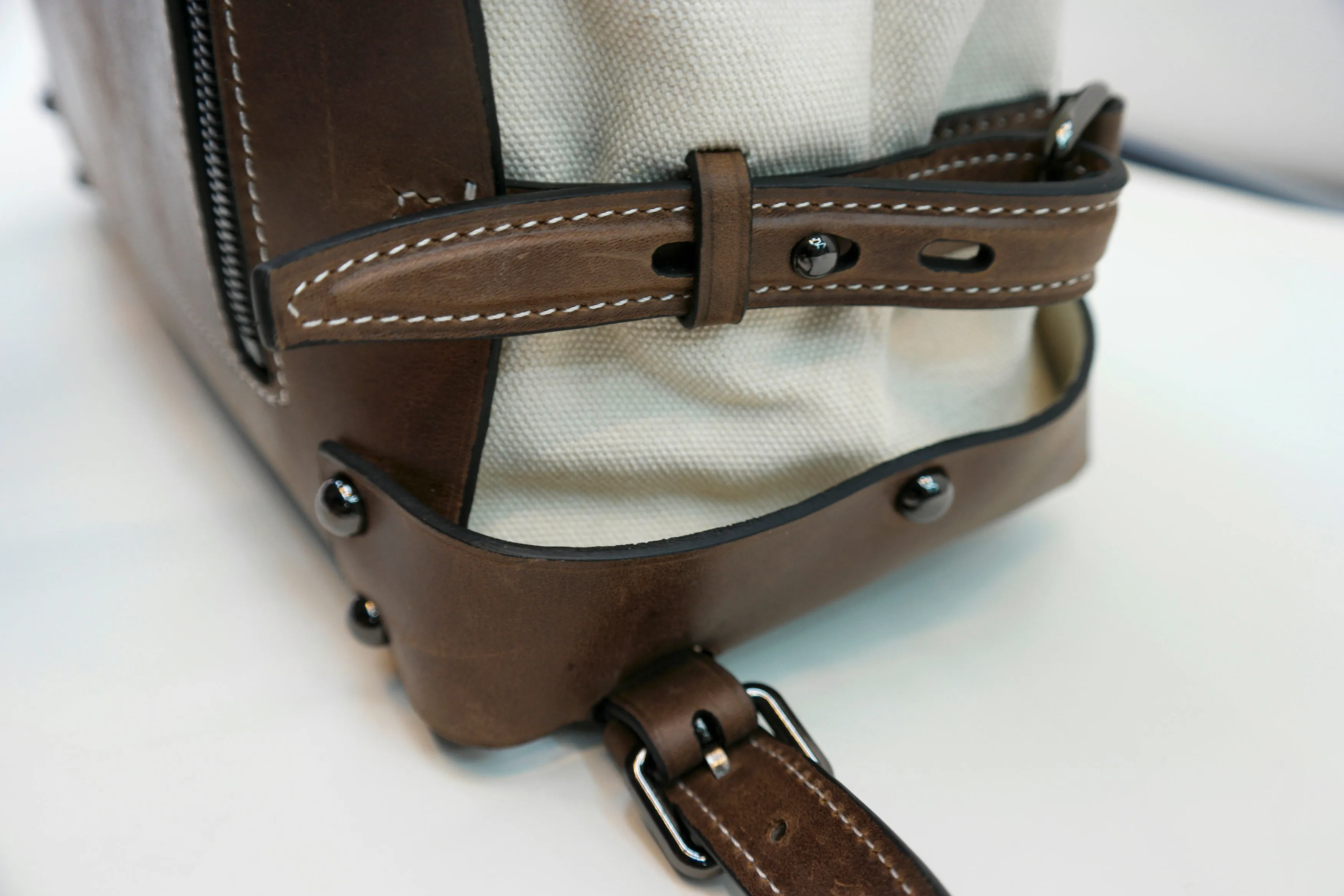 【Physical Pattern】 | Waxed Canvas Backpack | Travel, Camping, Hiking |
