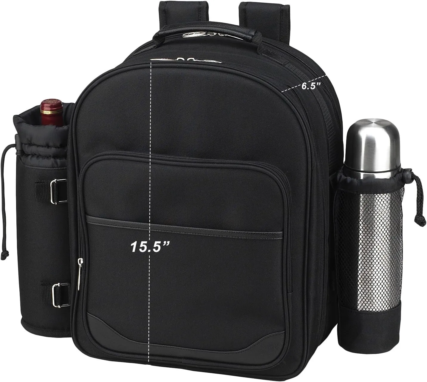 Picnic at Ascot Original Equipped 2 Person Picnic Backpack with Coffee Service, Cooler & Insulated Wine Holder - Designed & Assembled in the USA