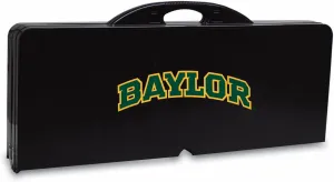 PICNIC TIME NCAA Baylor Bears Folding Picnic Table - Camping Table - Outdoor Table with Umbrella Hole, (Hunter Green)
