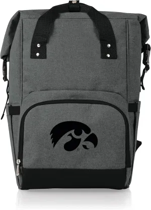 PICNIC TIME NCAA Unisex-Adult NCAA OTG Roll-Top Cooler Backpack, Hiking Backpack Cooler, Soft Cooler Bag