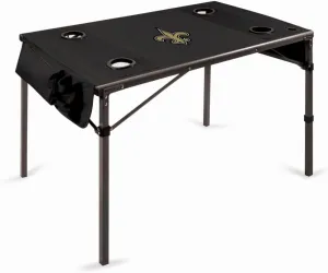 PICNIC TIME NFL Portable Soft Top Travel Table, Black
