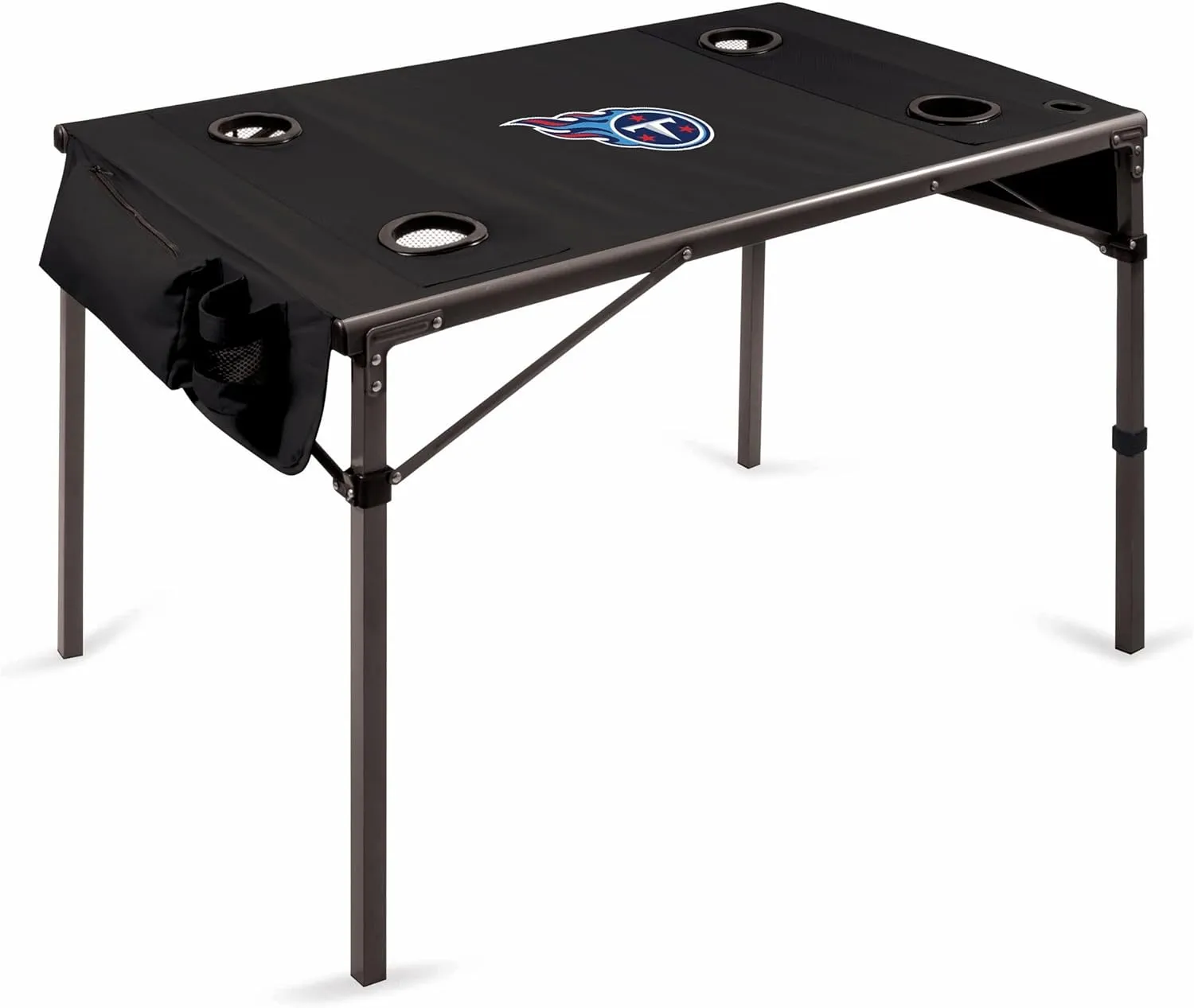 PICNIC TIME NFL San Francisco 49ers Travel Table Portable Folding Table, Camping Table, Outdoor Table with Carry Bag, (Black)