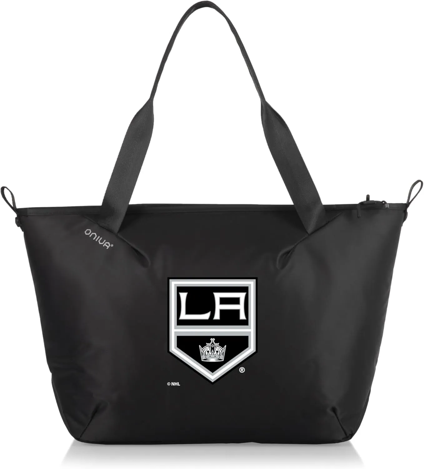 PICNIC TIME NHL Tarana Cooler Tote Bag made with Recycled Materials, Soft Cooler Tote Bag, Upcycled Picnic Cooler, (Carbon Black)