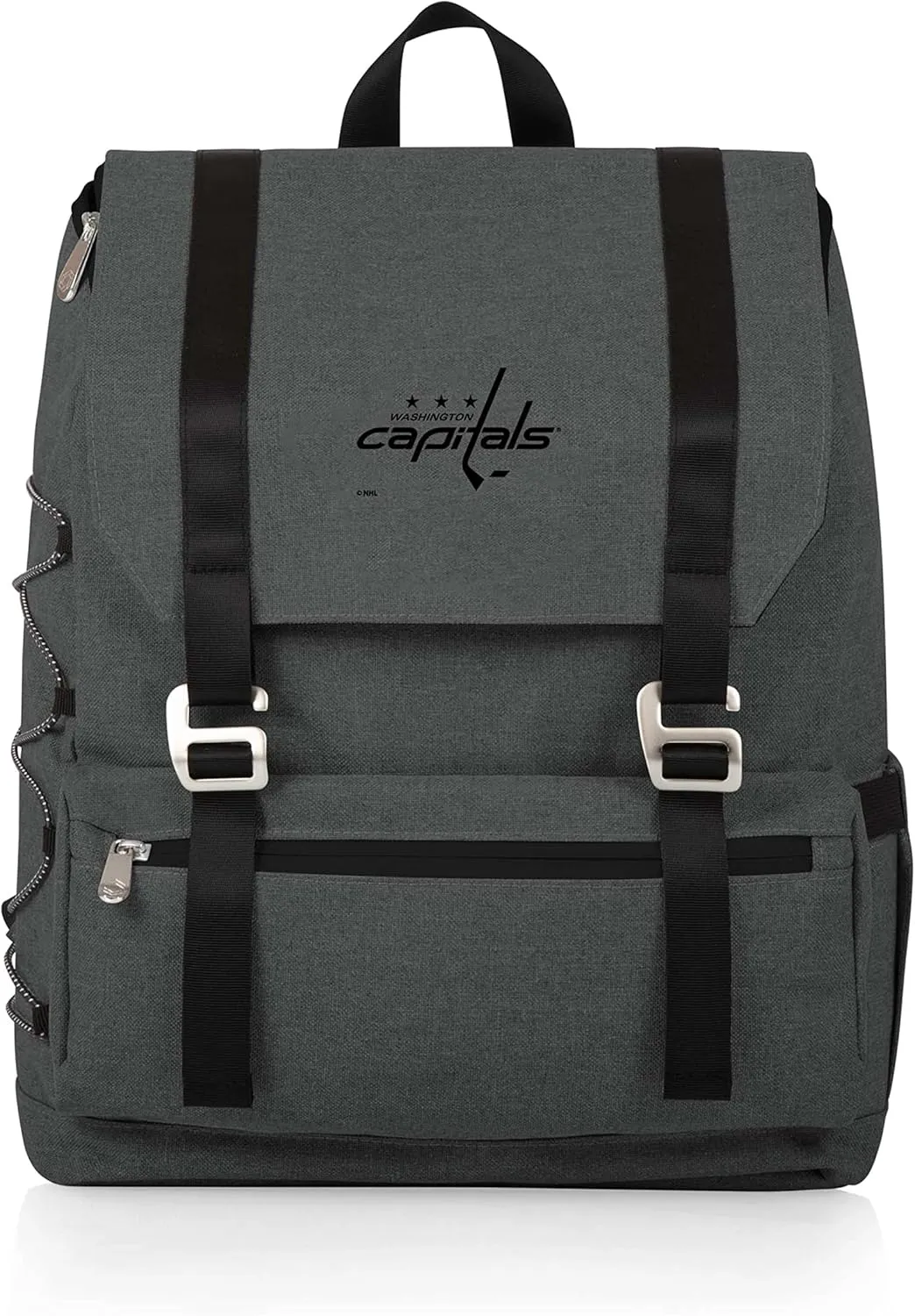 PICNIC TIME NHL Washington Capitals OTG Traverse Backpack Cooler, Soft Cooler Backpack, Hiking Backpack, (Heathered Gray)