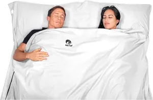 Pike Trail Sleeping Bag Liner – Travel and Camping Sheet, Lightweight and Compact Insert with Full Length Zipper and Guarantee
