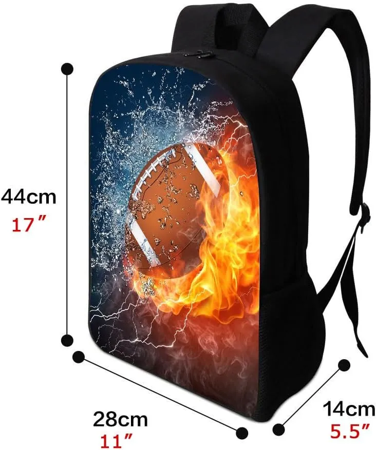 Plane Backpack 17 Inch Student Book Bag for Kids Boys Mens Aircraft Design