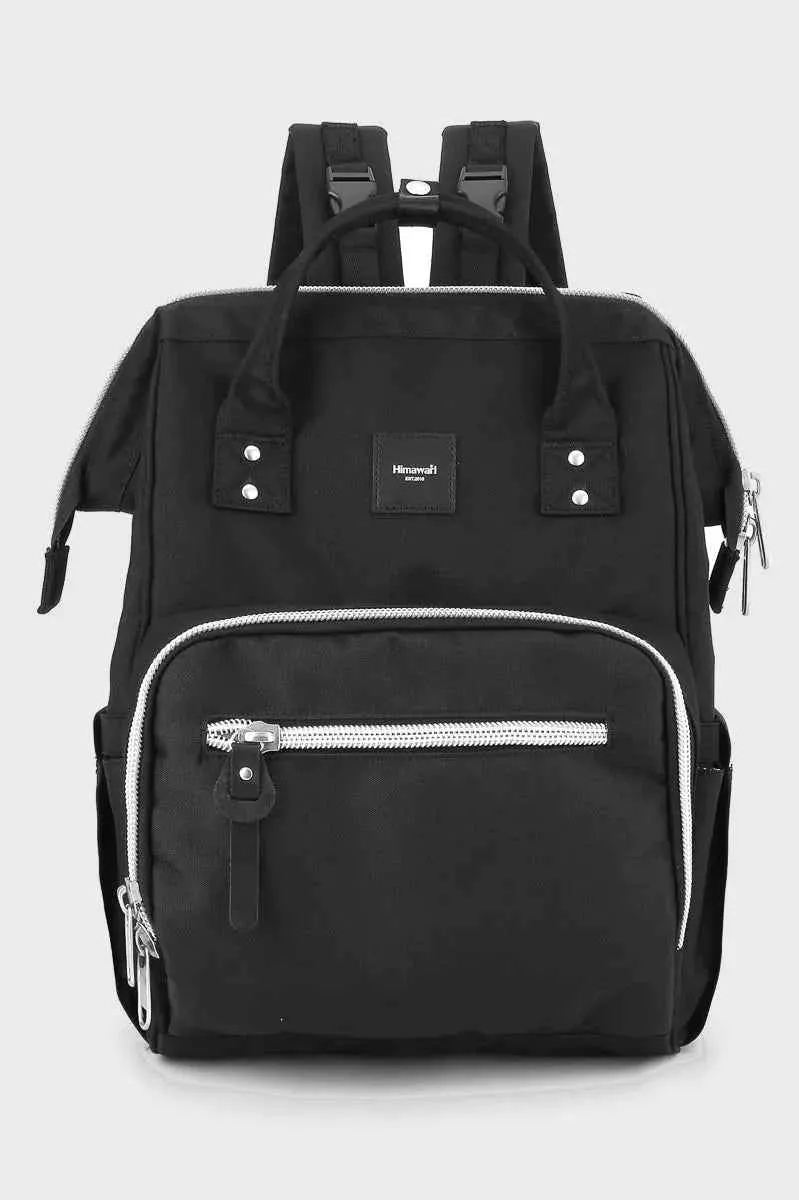Pockets Sustainable Quick-action sale Backpack Himawari Canvas Bag Side Waterproof with