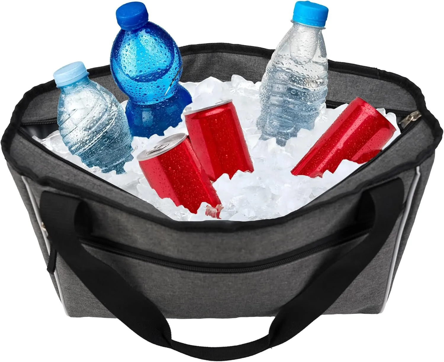 Popfunk Master 2 Collection Soft Sided Insulated Tote Cooler Bag, Lightweight, Thermal and Reusable for Grocery, Picnic, Beach, Work