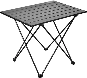 Portable Camping Table, Aluminum Tabletop Light Folding Table, for Dining, Cutting, Cooking, Picnic, Outdoor, Beach, Hiking, Fishing (Size : 56cm)