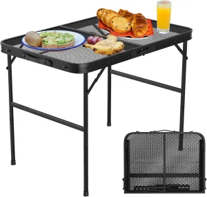 Portable Camping Table, Compact Folding Camp Table, Easy for Storage, Lightweight Picnic Table for Grill,Outdoor Camping, Garden, Patio, Dining, BBQ, Party