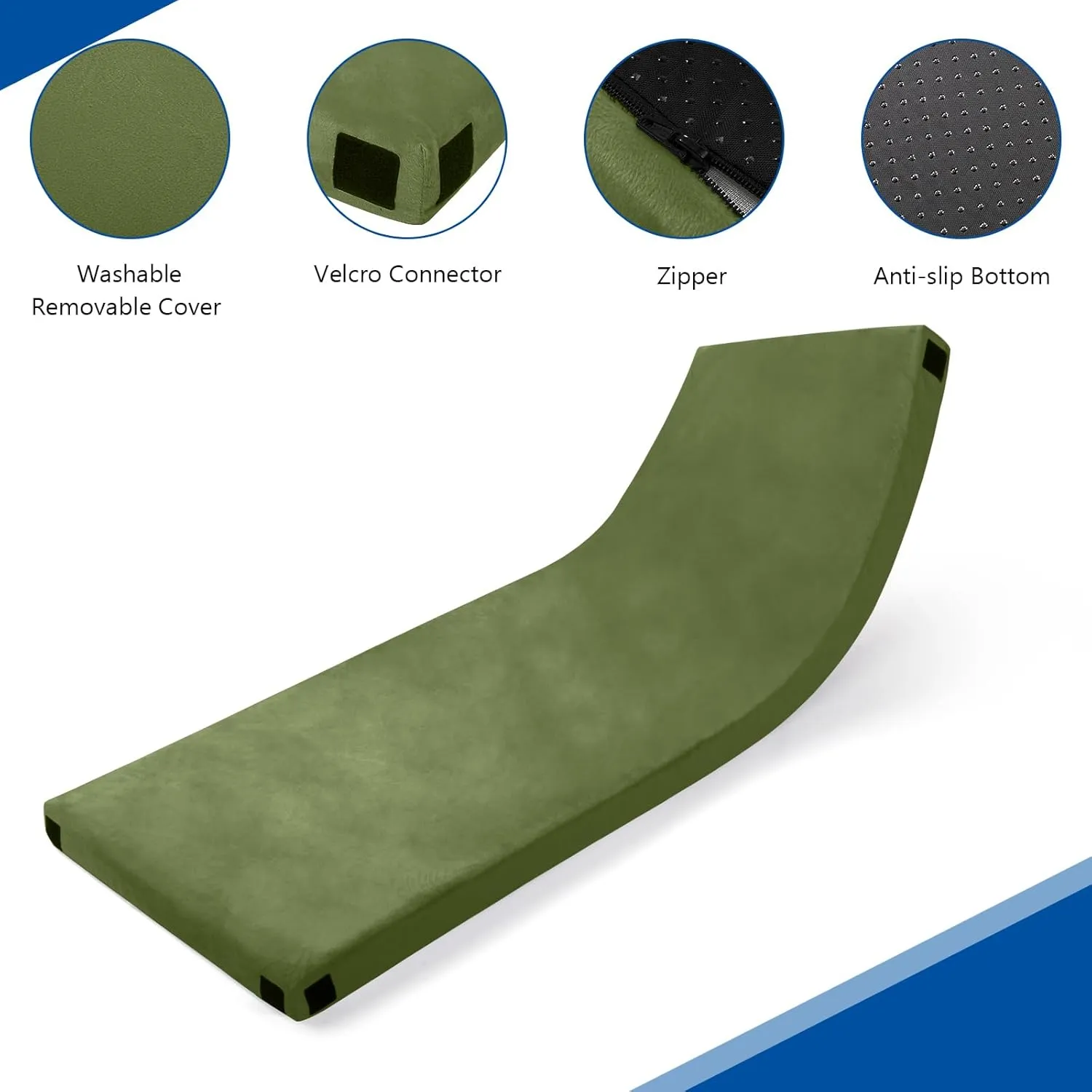 Portable Design Memory Foam Camping Pad Compact Roll-Up Sleep Mat Comfortable Camping Bed Pad Floor Mattress Lightweight Truck Bed Mattress for Tents RVs Floor Sleeping Travel
