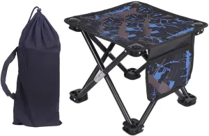 Portable Folding Camping Stool Outdoor Camp Stool Comfortable Seat for Outdoor Activities and Picnics