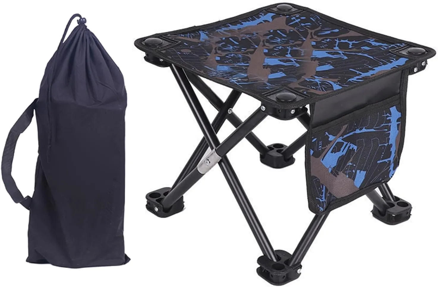 Portable Folding Camping Stool Outdoor Camp Stool Comfortable Seat for Outdoor Activities and Picnics