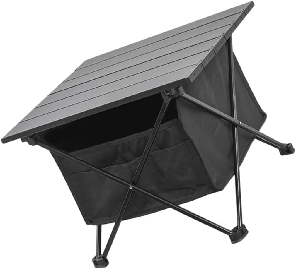 Portable Folding Desk Storage Bag for Outdoor BBQ Camping Picnics and Parties Compact Front Pocket for Easy Organization Great for Tools and Sundries
